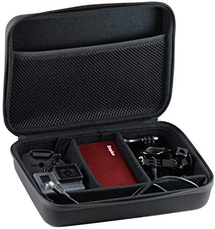 Navitech שחור כבד כבד מחוספס מצלמת אקשן קשה/כיסוי תואם למצלמת וידיאו לרכב AIPTEK X3 | X5 | מצלמת פעולה X-Mini